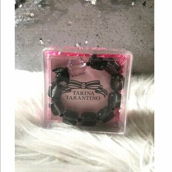 TARINA TARANTINO Black Bead Bracelet w/ Box - Picture 4 of 5
